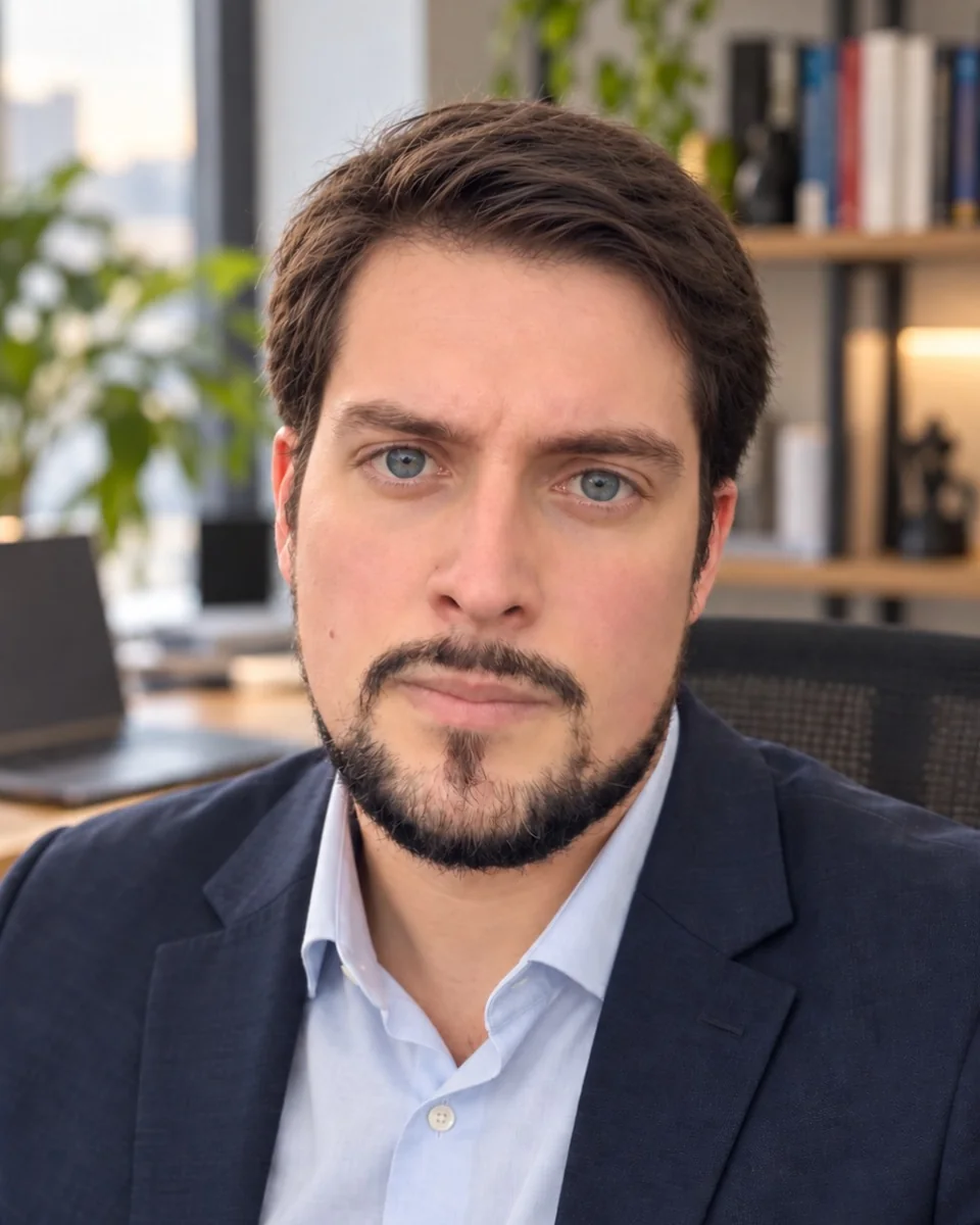 Retrato de Éricles Hoffmann, fundador da FlowNexus